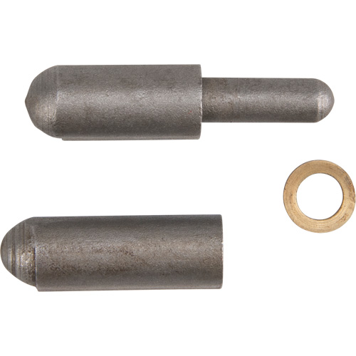 Weld-On Hinge, 0.315" Dia. x 1.575" L, Mild Steel w/Fixed Steel Pin Oxford Builders Supplies Inc