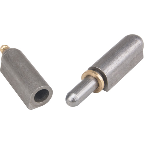 Weld-On Hinge, 0.63" Dia. x 3.937" L, Mild Steel w/Fixed Steel Pin Oxford Builders Supplies Inc