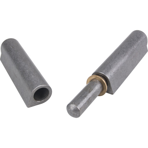 Weld-On Hinge, 1.102" Dia. x 10.236" L, Mild Steel w/Fixed Steel Pin Oxford Builders Supplies Inc