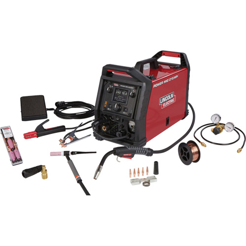 POWER MIG&reg; 215 MPi Multi-Process Welder TIG One-Pak&reg;, 120 V/230 V, 1 Ph, 60 Hz Oxford Builders Supplies Inc