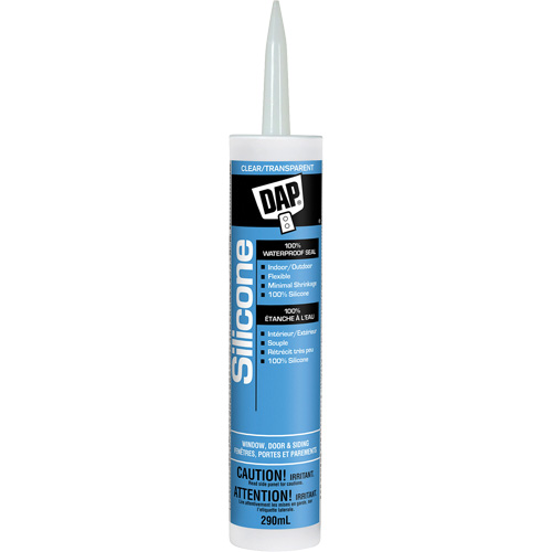 Silicone Sealant, 290 ml, Tube, Clear Oxford Builders Supplies Inc