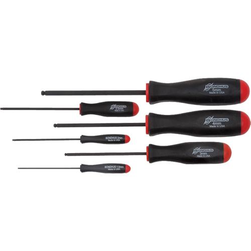 Ball Driver Screwdriver Sets - Metric, 6 Pcs. Oxford Builders Supplies Inc