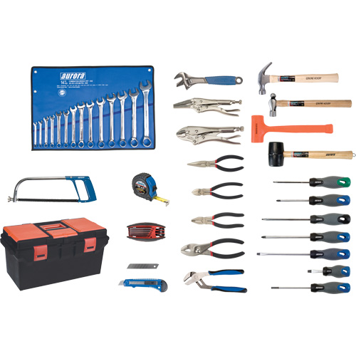 Jeu d'outils de luxe avec coffret en plastique, 56 morcea Oxford Builders Supplies Inc