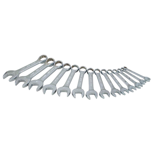 Jeu de cl&eacute;s courtes, Combinaison, 14 morceaux, M&eacute;trique Oxford Builders Supplies Inc