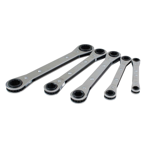 Wrench Set, Ratcheting Box, 5 Pieces, Metric Oxford Builders Supplies Inc