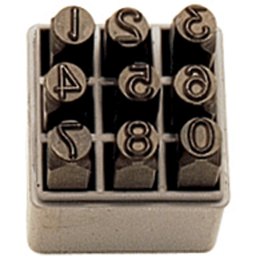 Number Hand Stamp Set, 9 Pieces Oxford Builders Supplies Inc