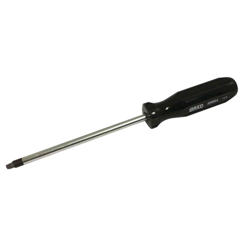 Tournevis &agrave; pointe carr&eacute;e, Tige de #4, Ronde, 9-3/4" lo, Prise en Plastique Oxford Builders Supplies Inc