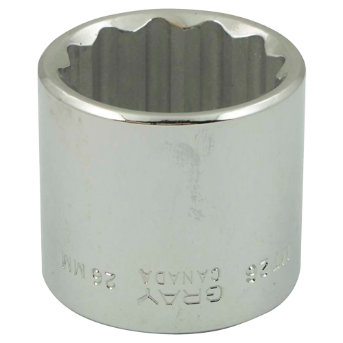 Socket, 6 mm, 3/8" Drive, 12 Points Oxford Builders Supplies Inc