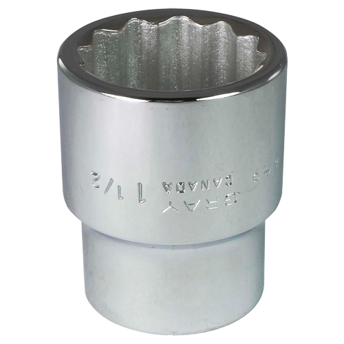Socket, 1-1/2", 1" Drive, 12 Points Oxford Builders Supplies Inc