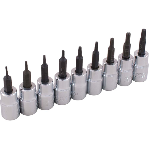 Socket Set, Torx&reg;, 3/8" Drive, 9 Pcs Oxford Builders Supplies Inc