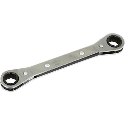 Flat Ratcheting Box Wrench  , 1/2" Drive, Plain Handle Oxford Builders Supplies Inc