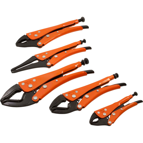 Locking Plier Set, 5 Pieces Oxford Builders Supplies Inc