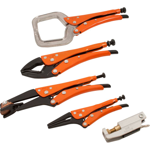 Welding Locking Plier Set, 5 Pieces Oxford Builders Supplies Inc