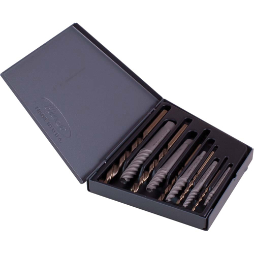 Ensembles d'extracteurs &agrave; vis et forets mixtes, Acier rapide au cobalt, 10 Morceaux Oxford Builders Supplies Inc