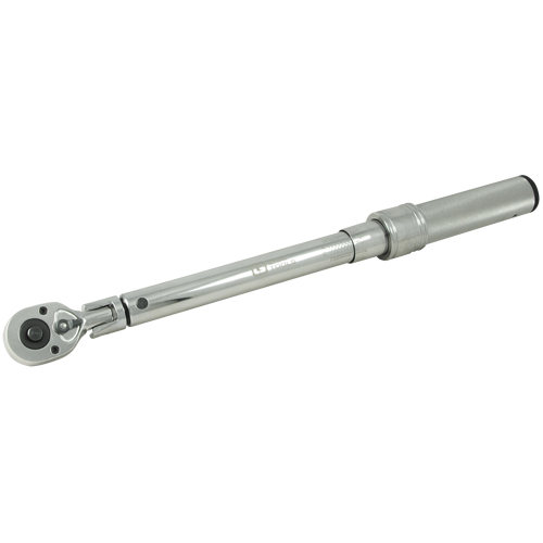 Heavy-Duty Micro-Adjustable Torque Wrench, Click, 3/8" Square Drive, 10 - 80 ft-lbs. Oxford Builders Supplies Inc