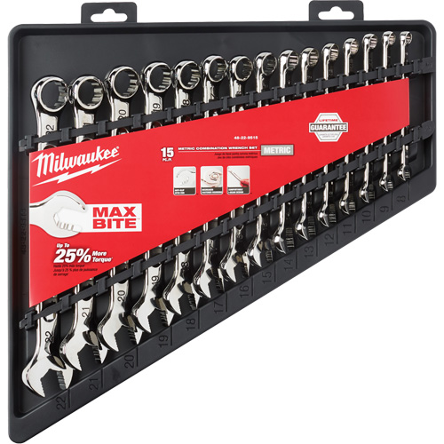 Jeu de cl&eacute;s, Combinaison, 15 morceaux, M&eacute;trique Oxford Builders Supplies Inc
