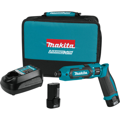 Impact Driver Kit, 1/4", 220 in-lbs Max. Torque, 7.2 V, Lithium-Ion Oxford Builders Supplies Inc