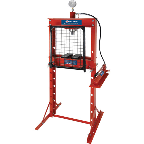 Hydraulic Shop Press with Grid Guard, 20 tons Capacity Oxford Builders Supplies Inc