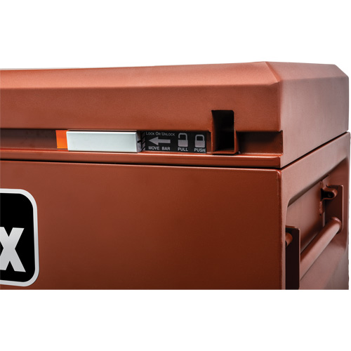 Site-Vault Chest, 36" x 20" x 27-1/2", Steel, Orange Oxford Builders Supplies Inc