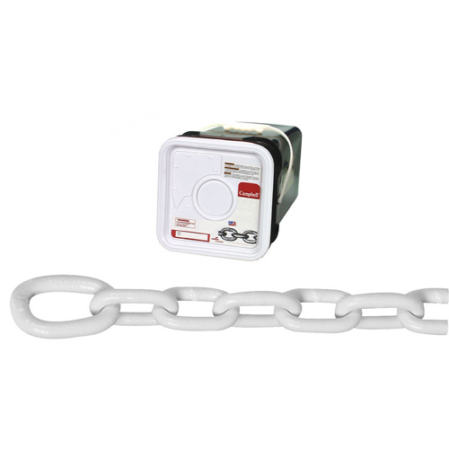 System 3 Anchor Lead Proof Coil Chain, Low Carbon Steel, 5/16" x 75' (22.9 m) L, Grade 30, 1900 lbs. (0.95 tons) Load Capacity Oxford Builders Supplies Inc