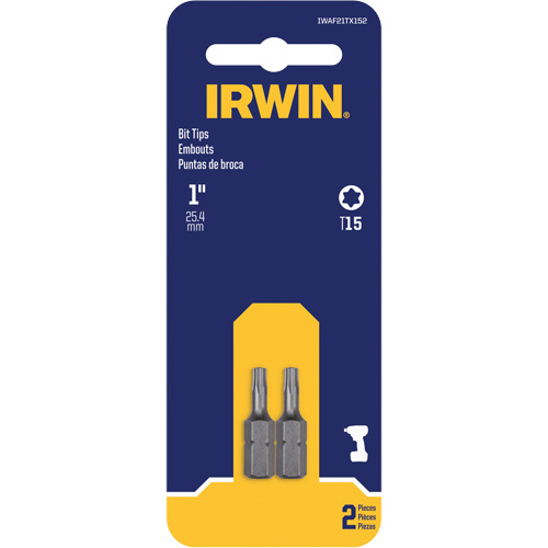 Insert Bits, Torx, T-15, 1/4" Drive Oxford Builders Supplies Inc