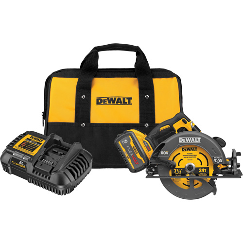 FlexVolt&reg; Max Brushless Circular Saw with Electric Brake Kit, 7-1/4", 60 V Oxford Builders Supplies Inc