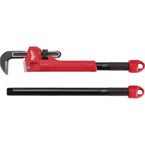 Cl&eacute; &agrave; tuyau adaptable Cheater, Cap des m&acirc;choires 2-1/2", Longueur 18"/24"/10", Fini Rev&ecirc;tement en poudre, Prise Ergonomique Oxford Builders Supplies Inc