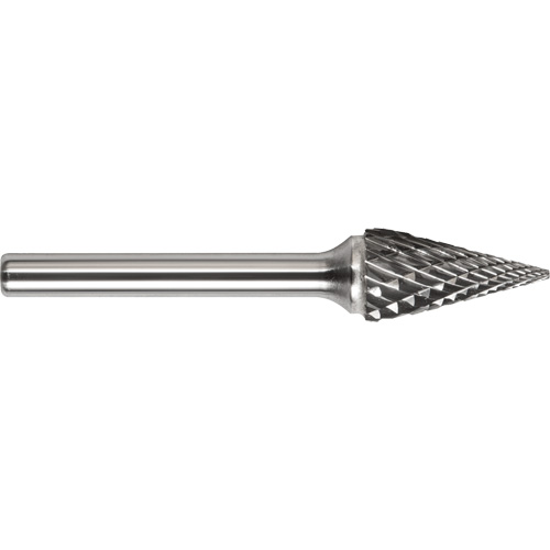 DRILLCO Magnum Double Cut Solid Carbide Burr, SM-3, 1/4" Dia., 1/4" Shank, 1" Depth of Cut Oxford Builders Supplies Inc