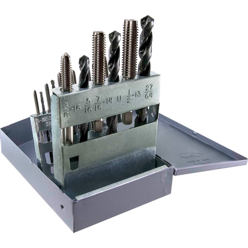 DRILLCO UNC Tap & Drill Set, 18 Pieces Oxford Builders Supplies Inc