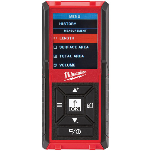 Laser Distance Meter, 0' - 330' (0 m - 100.6 m) Range, Digital (Electronic) Oxford Builders Supplies Inc