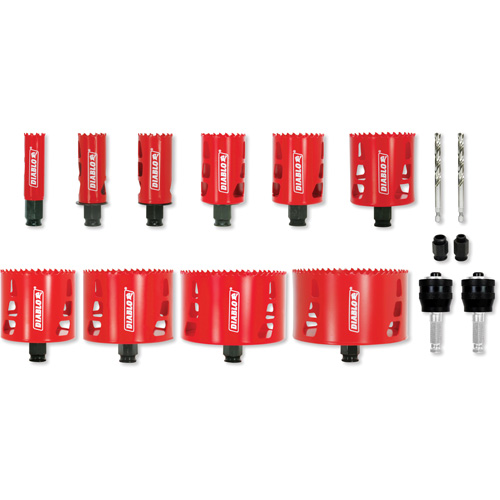 Electrician's Bi-Metal Hole Saw Set, 16 Pieces Oxford Builders Supplies Inc