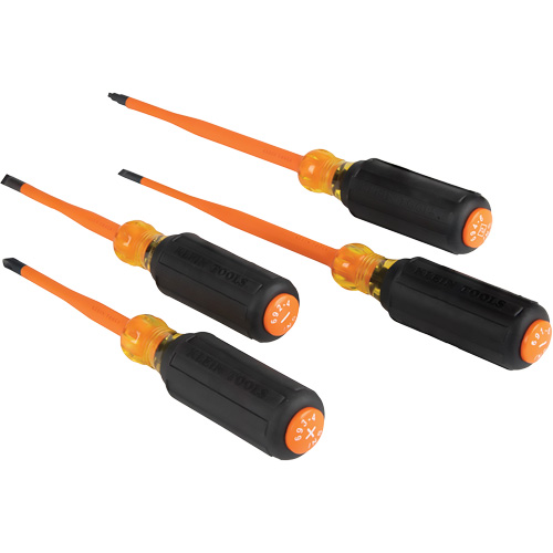 Jeu de tournevis isol&eacute;s &agrave; pointe mince, 1000 V, 4 M Oxford Builders Supplies Inc