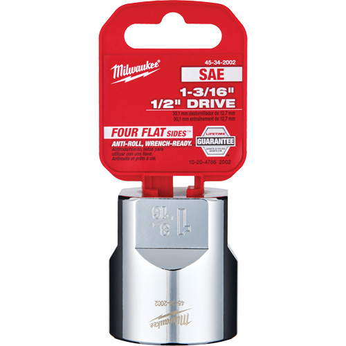 Prise SAE avec c&ocirc;t&eacute;s Four Flats, 1-3/16", Prise 1/2", 6 pans Oxford Builders Supplies Inc