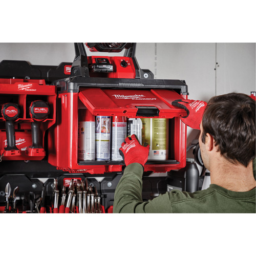 Armoire &agrave; outils Packout, 15" x 15" x 20", Noir/Rouge Oxford Builders Supplies Inc