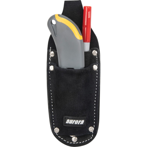 Utility Pouch, Knife Holder, Leather, 3 Pockets Oxford Builders Supplies Inc