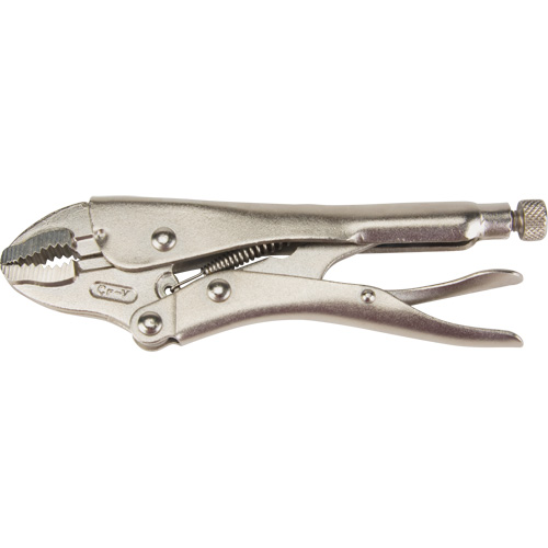 Locking Pliers with Wire Cutter, 7" Length, Curved Jaw Oxford Builders Supplies Inc