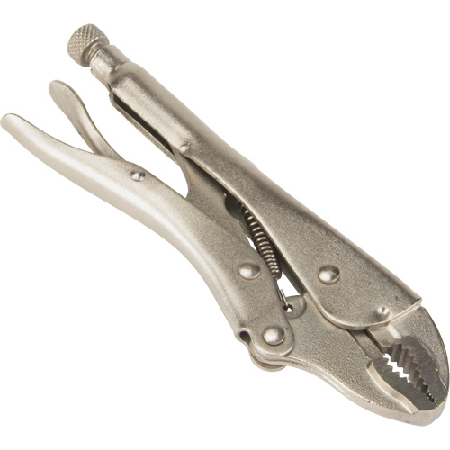 Locking Pliers with Wire Cutter, 7" Length, Curved Jaw Oxford Builders Supplies Inc