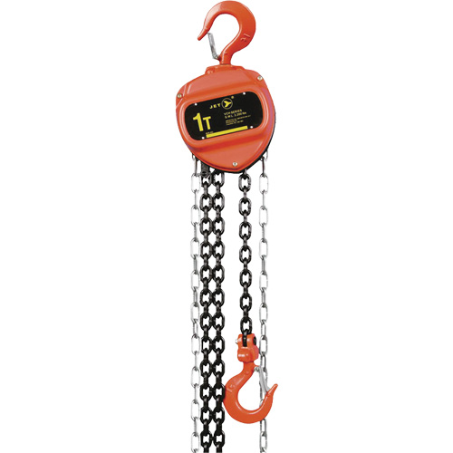 VCH Series Chain Hoist, 10' Lift, 2200 lbs. (1 tons) Capacity, Heat-Treated Alloy Steel Chain Oxford Builders Supplies Inc