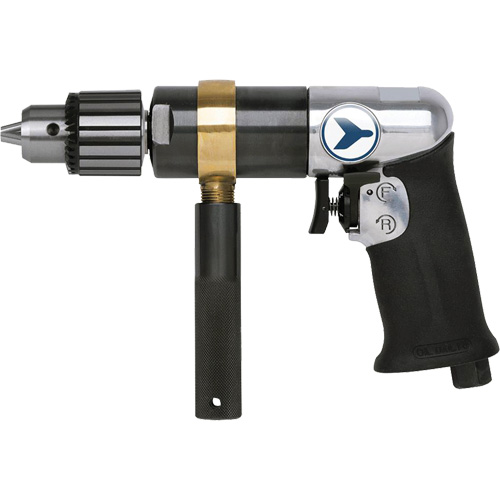 AD12VSRK Variable Speed Air Drill, 6 CFM, 1/4" NPT, 82 dBA, 1/2" Chuck, Keyed Oxford Builders Supplies Inc