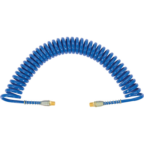 APUB-1425 Recoil Air Hose with Swivel Fittings & Protective Spring, Air, 1/4" ID x 25' L, Polyurethane Oxford Builders Supplies Inc