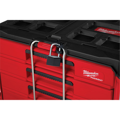 PackOut 4-Drawer Tool Box, 16-3/10" x 22-1/5" x 14-3/10", Red Oxford Builders Supplies Inc