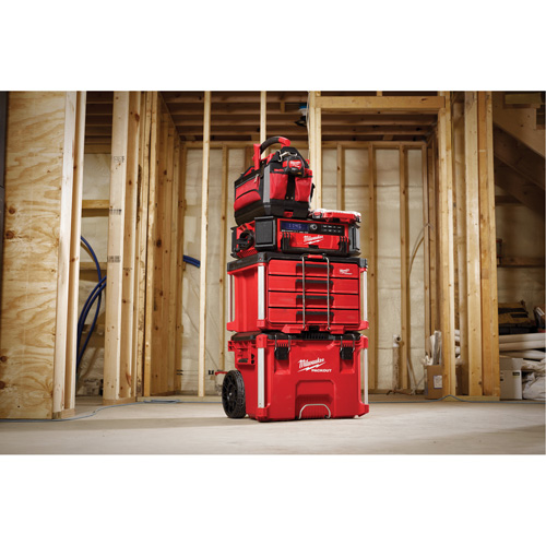 PackOut 4-Drawer Tool Box, 16-3/10" x 22-1/5" x 14-3/10", Red Oxford Builders Supplies Inc