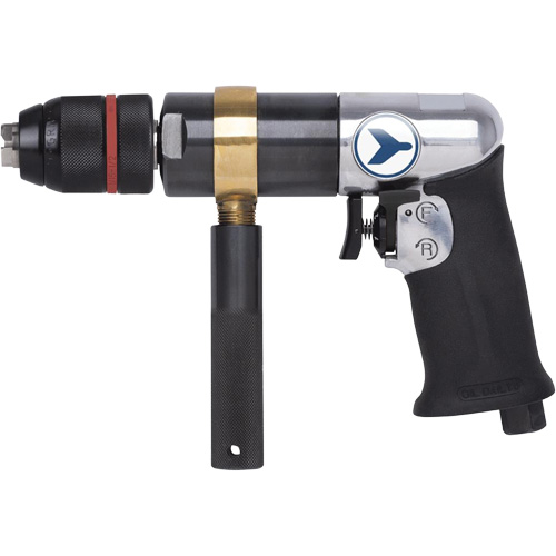 AD12VSR Variable Speed Air Drill, 6 CFM, 1/4" NPT, 1/2" Chuck, Keyless Oxford Builders Supplies Inc