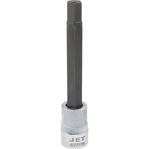 Extra-Long Bit Sockets, Hex, 9 mm x 4" L, 3/8" Drive Oxford Builders Supplies Inc