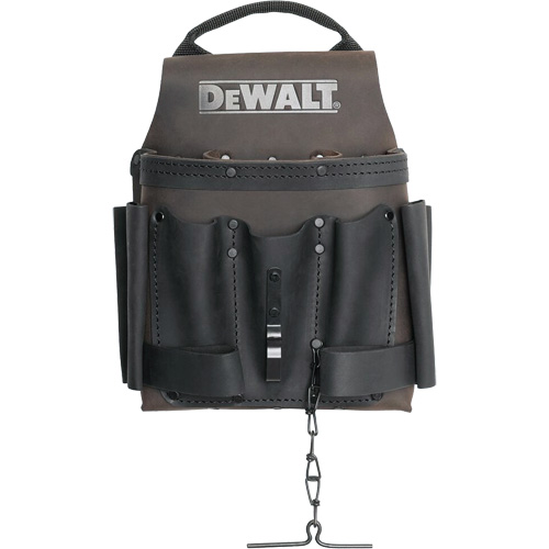 Electrician Tool Pouch, Multiple Tool Holder, Leather, 8 Pockets Oxford Builders Supplies Inc
