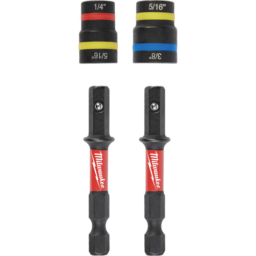 Jeu de tourne-&eacute;crous 2-en-1 Shockwave Impact Duty Quik-Clear, 5/16"/1/4"/3/8" prise, 2-1/2" lo, Magn&eacute;tique Oxford Builders Supplies Inc