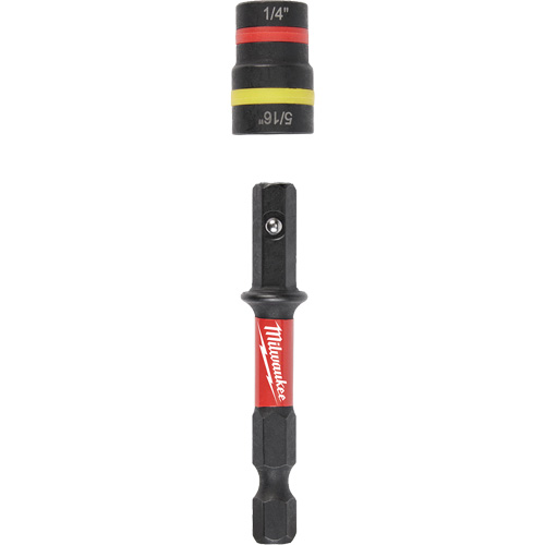 Tourne-&eacute;crous 2-en-1 Shockwave Impact Duty Quik-Clear, 5/16"/1/4" prise, 2-1/4" lo, Magn&eacute;tique Oxford Builders Supplies Inc