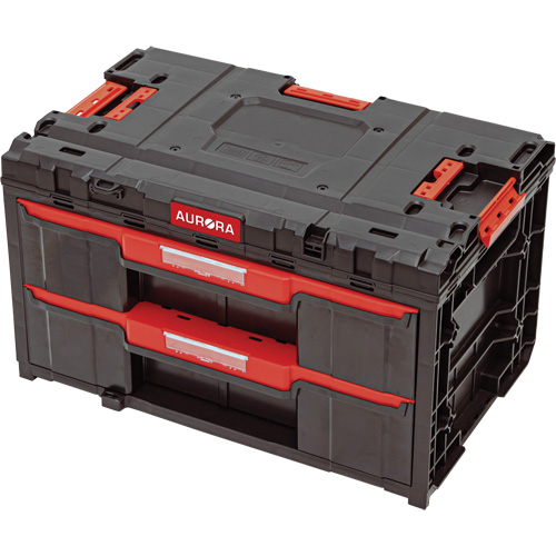 Arx&reg; 2-Drawer Toolbox, 23-1/10" x 15" x 13-2/5", Black Oxford Builders Supplies Inc