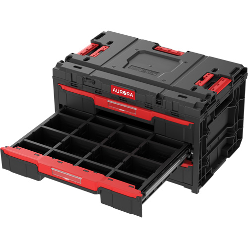 Arx&reg; 3-Drawer Toolbox, 23-1/10" x 15" x 13-2/5", Black Oxford Builders Supplies Inc