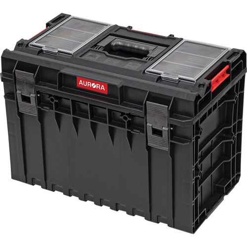 Arx Large Toolbox, 23" x 15-1/5" x 16-1/2", Black Oxford Builders Supplies Inc